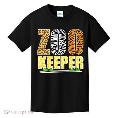 African Animals Zebra Giraffe Zookeeper Zoo Keeper Kids T-Shirt