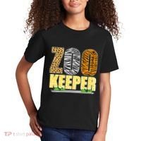 African Animals Zebra Giraffe Zookeeper Zoo Keeper Kids T-Shirt thumb 2