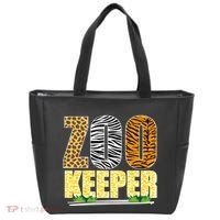 African Animals Zebra Giraffe Zookeeper Zoo Keeper Tote Bag thumb 0