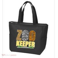 African Animals Zebra Giraffe Zookeeper Zoo Keeper Tote Bag thumb 3