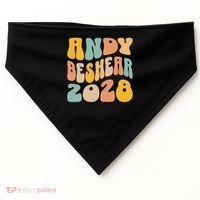 Andy Beshear 2028 For President Resist Wavy Groovy Election USA-Made Doggie Bandana thumb 0