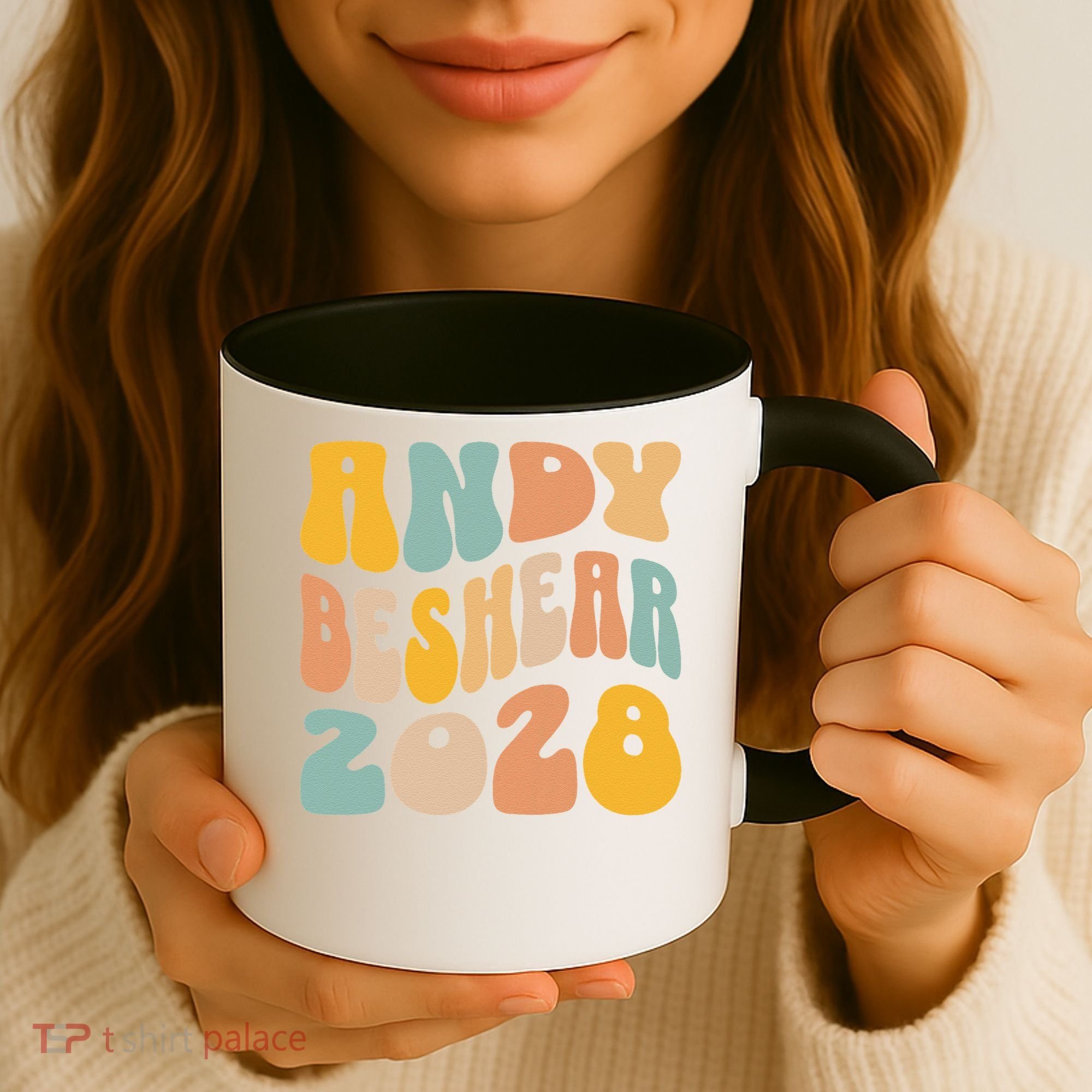Andy Beshear 2028 For President Resist Wavy Groovy Election Coffee Mug