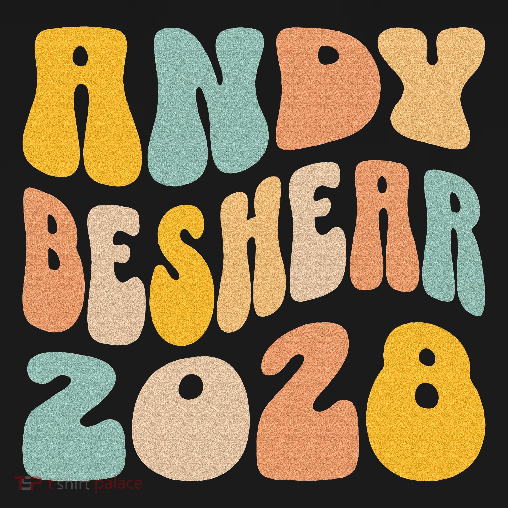 Andy Beshear 2028 For President Resist Wavy Groovy Election Women's Hoodie