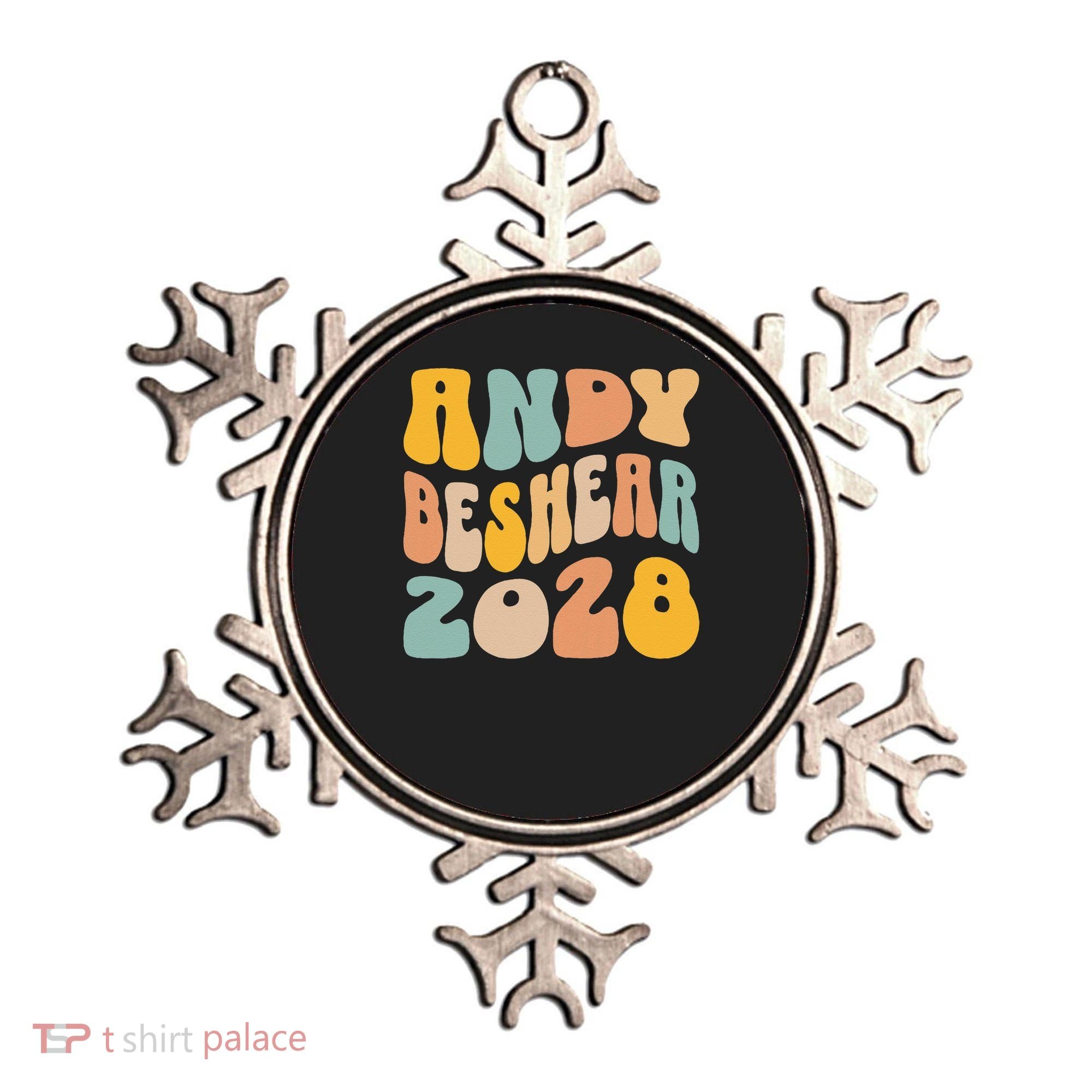 Andy Beshear 2028 For President Resist Wavy Groovy Election Ornament