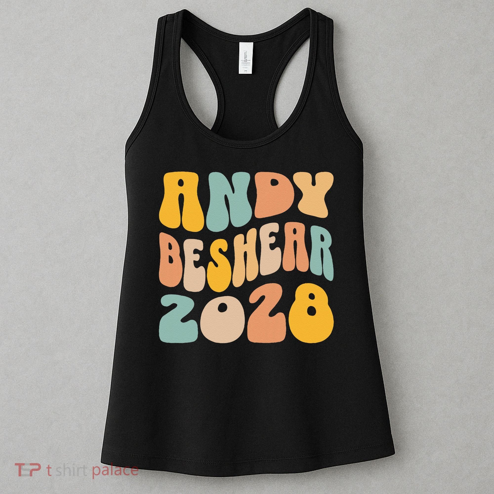 Andy Beshear 2028 For President Resist Wavy Groovy Election Women's Tank Top