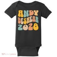 Andy Beshear 2028 For President Resist Wavy Groovy Election Baby Bodysuit thumb 0