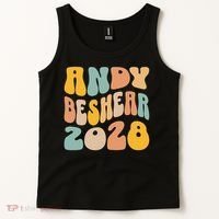 Andy Beshear 2028 For President Resist Wavy Groovy Election Tank Top thumb 2