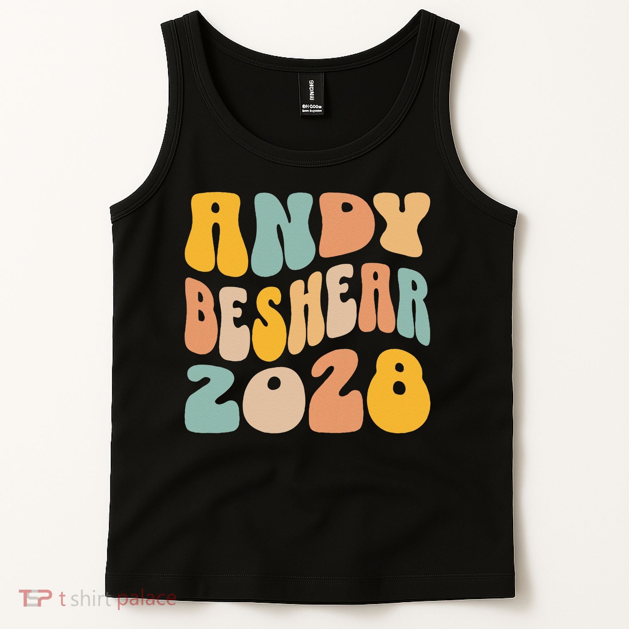 Andy Beshear 2028 For President Resist Wavy Groovy Election Tank Top