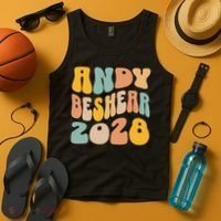 Andy Beshear 2028 For President Resist Wavy Groovy Election Tank Top thumb 4