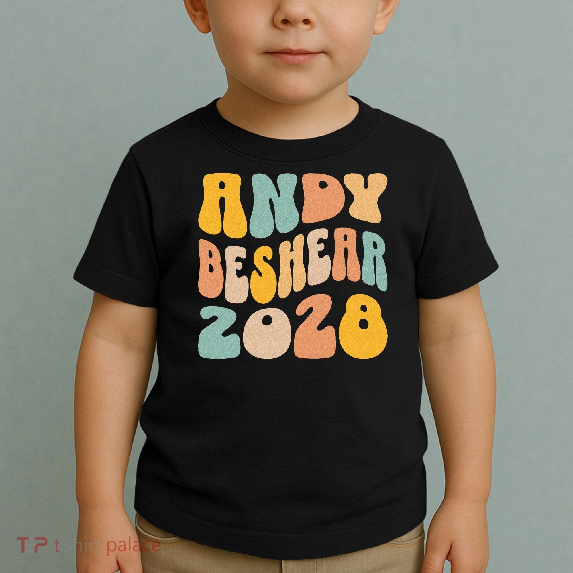 Andy Beshear 2028 For President Resist Wavy Groovy Election Toddler T-Shirt