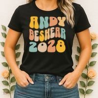 Andy Beshear 2028 For President Resist Wavy Groovy Election Women's T-Shirt thumb 2