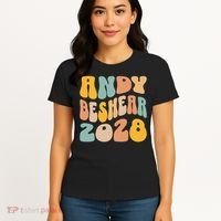 Andy Beshear 2028 For President Resist Wavy Groovy Election Women's T-Shirt thumb 4