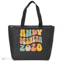 Andy Beshear 2028 For President Resist Wavy Groovy Election Tote Bag thumb 0