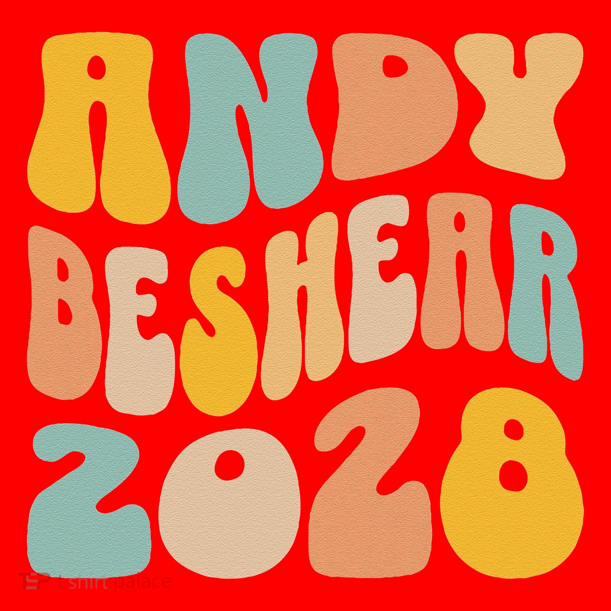 Andy Beshear 2028 For President Resist Wavy Groovy Election Santa Hat