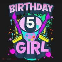 Artist Birthday 5 Year Old Painter 5th Birthday Party Kids Sweatshirt thumb 2