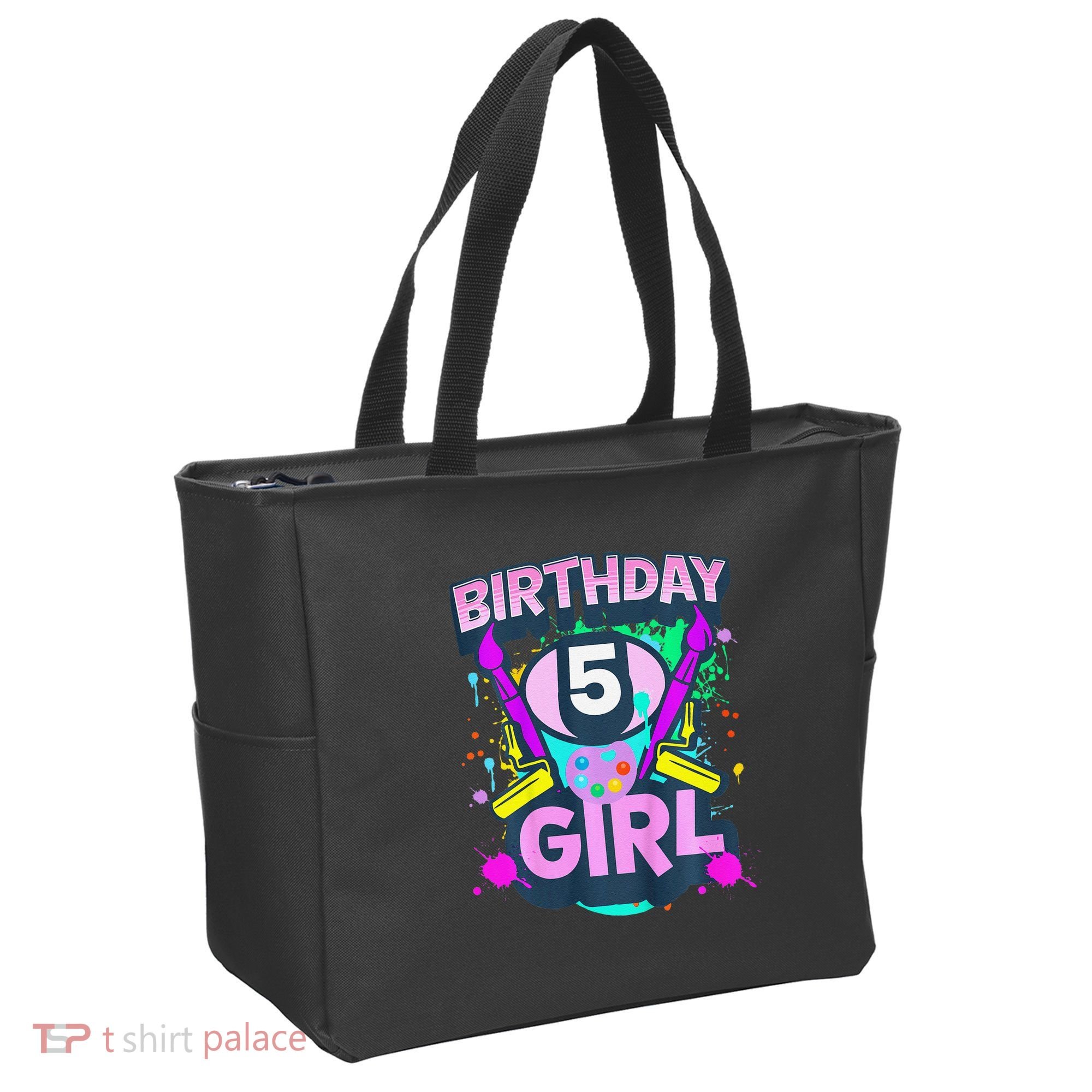 Artist Birthday 5 Year Old Painter 5th Birthday Party Tote Bag
