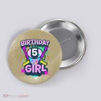 Artist Birthday 5 Year Old Painter 5th Birthday Party Button thumb 0