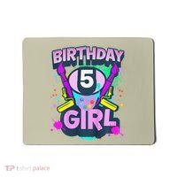 Artist Birthday 5 Year Old Painter 5th Birthday Party Mousepad thumb 0