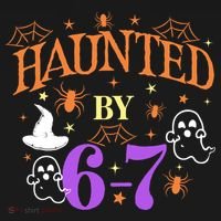 Aunted By 6-7 Halloween Math Teacher 67 Meme Bucket Hat thumb 4