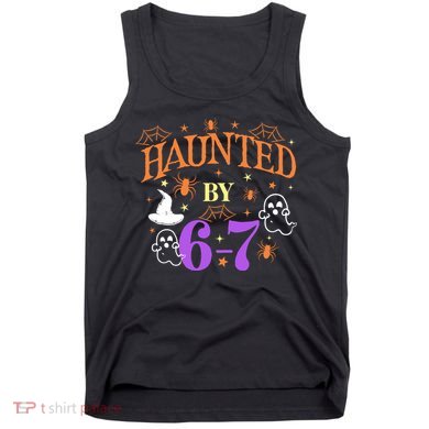 Aunted By 6-7 Halloween Math Teacher 67 Meme Tank Top
