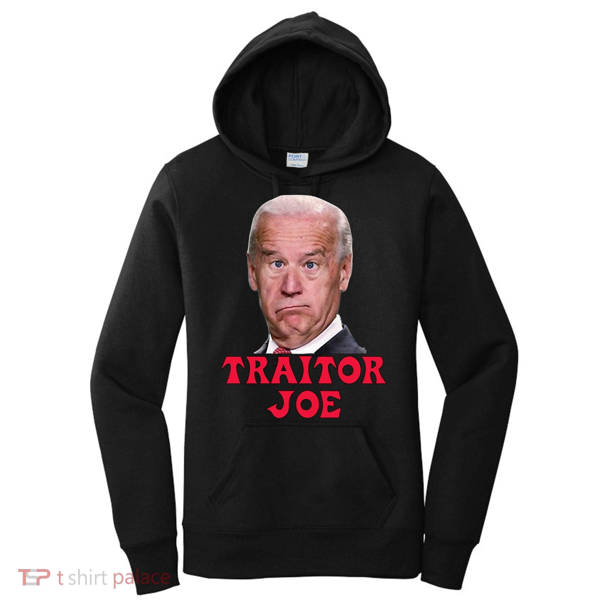 Anti Biden AntiBiden Pro Trump 2024 ProTrump Funny Traitor Joe Meme Women's Hoodie