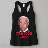 Anti Biden AntiBiden Pro Trump 2024 ProTrump Funny Traitor Joe Meme Women's Tank Top thumb 3