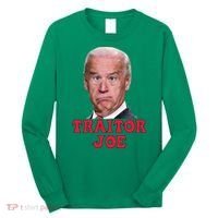 Anti Biden AntiBiden Pro Trump 2024 ProTrump Funny Traitor Joe Meme Long Sleeve Shirt thumb 0
