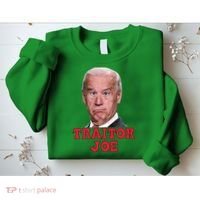 Anti Biden AntiBiden Pro Trump 2024 ProTrump Funny Traitor Joe Meme Sweatshirt thumb 2