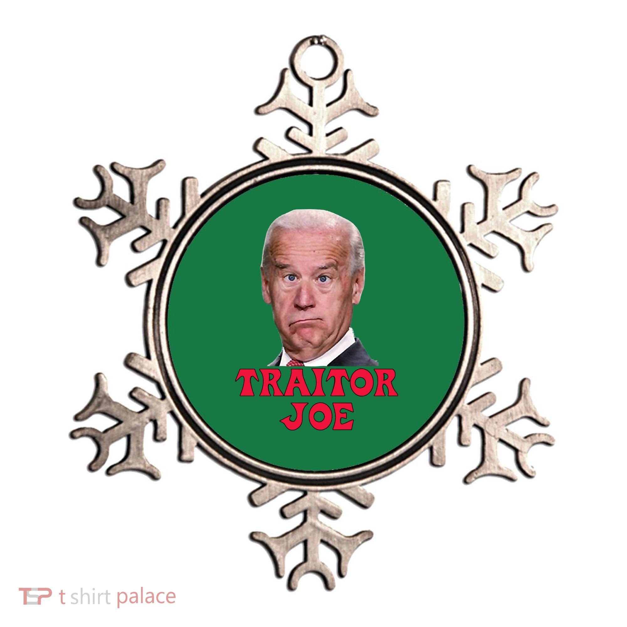 Anti Biden AntiBiden Pro Trump 2024 ProTrump Funny Traitor Joe Meme Ornament
