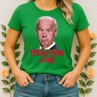 Anti Biden AntiBiden Pro Trump 2024 ProTrump Funny Traitor Joe Meme Women's T-Shirt thumb 2