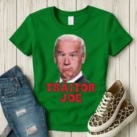 Anti Biden AntiBiden Pro Trump 2024 ProTrump Funny Traitor Joe Meme Women's T-Shirt thumb 3