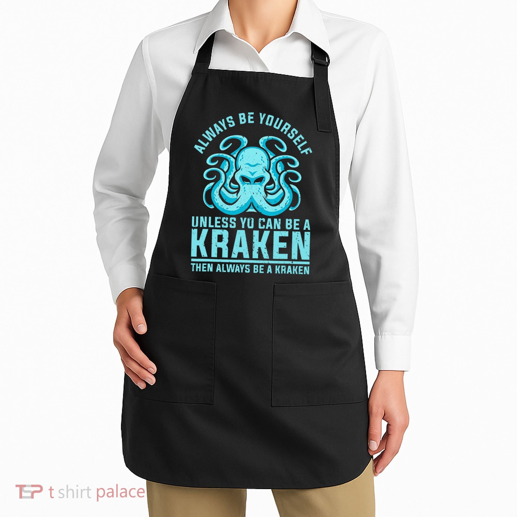 Always Be A Kraken Funny Crypto Apron