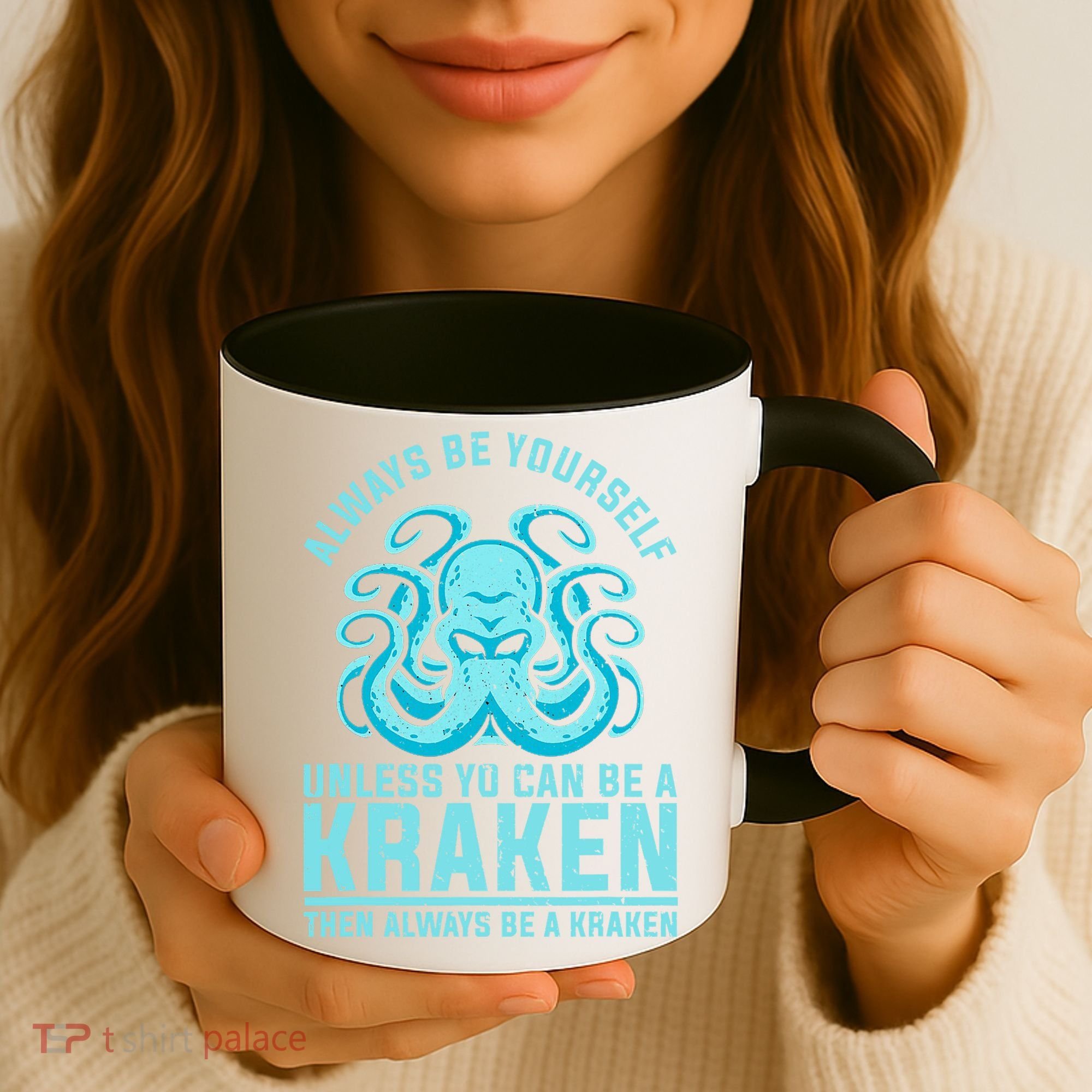 Always Be A Kraken Funny Crypto Coffee Mug