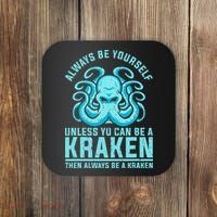 Always Be A Kraken Funny Crypto Coaster thumb 0