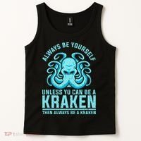 Always Be A Kraken Funny Crypto Tank Top thumb 2
