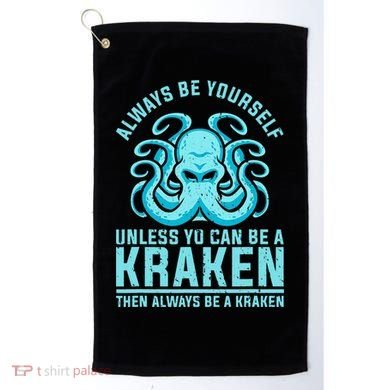 Always Be A Kraken Funny Crypto Golf Towel