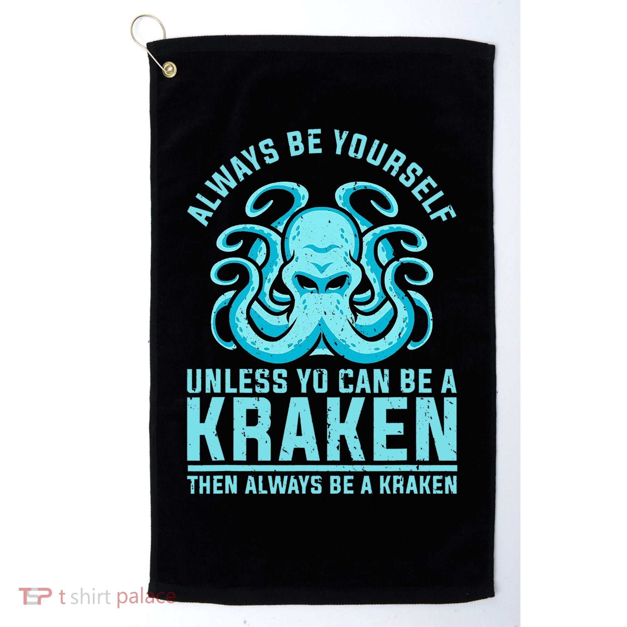 Always Be A Kraken Funny Crypto Golf Towel