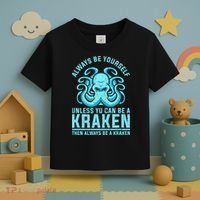 Always Be A Kraken Funny Crypto Toddler T-Shirt thumb 3