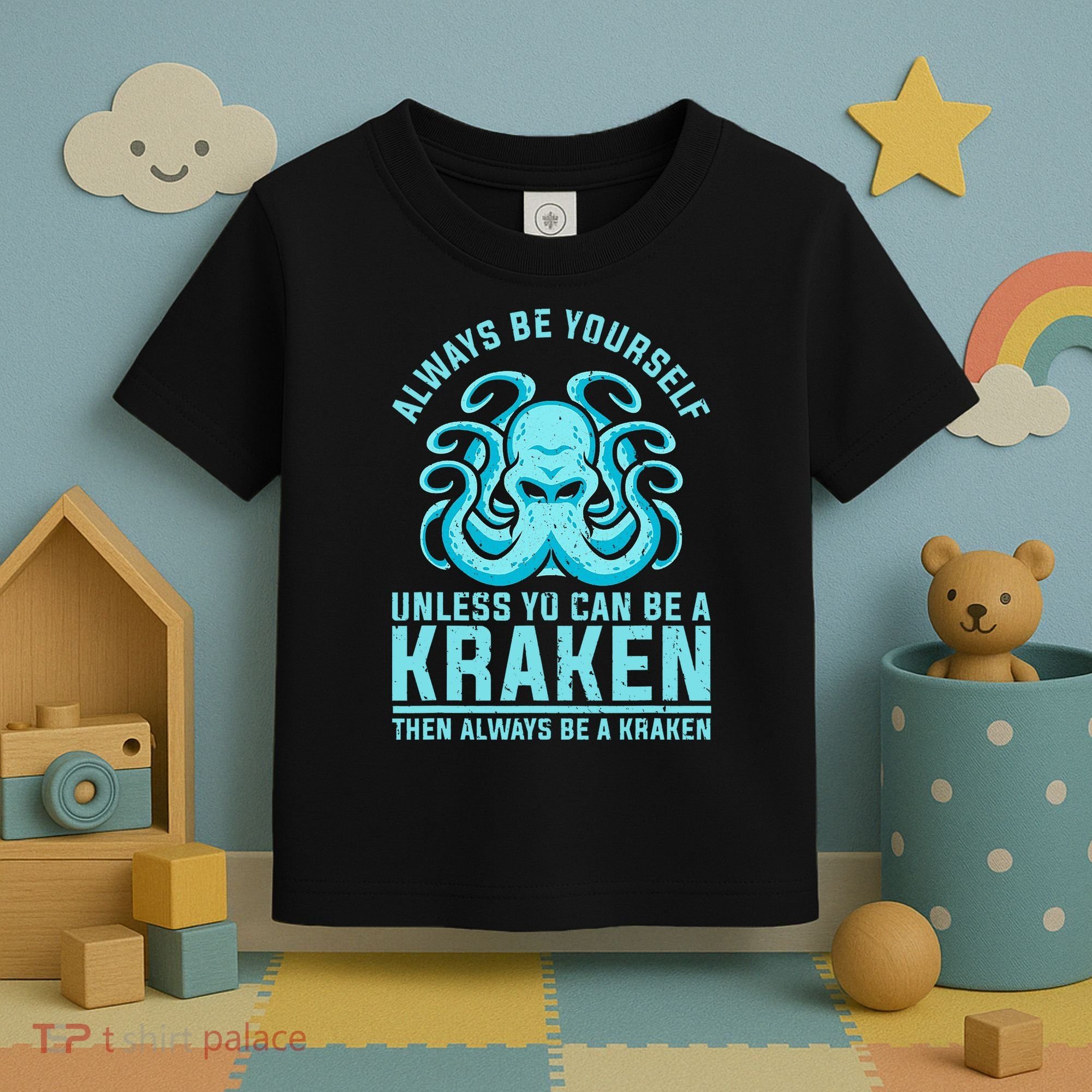 Always Be A Kraken Funny Crypto Toddler T-Shirt