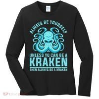 Always Be A Kraken Funny Crypto Women's Long Sleeve Shirt thumb 0