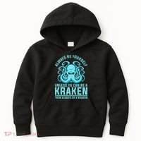 Always Be A Kraken Funny Crypto Kids Hoodie thumb 0