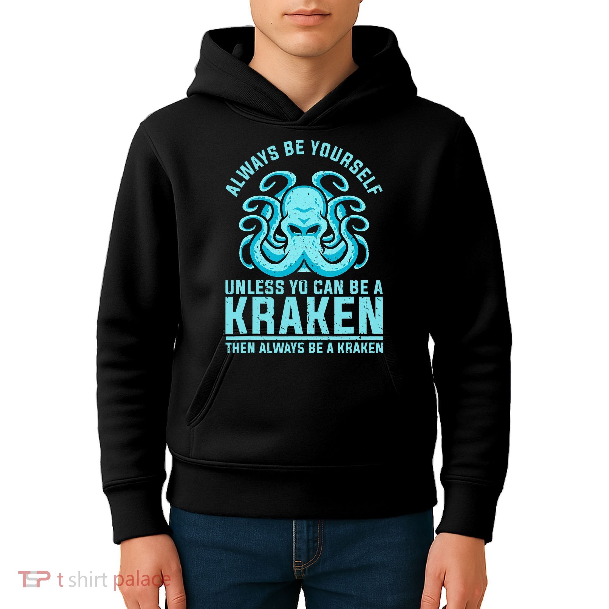 Always Be A Kraken Funny Crypto Kids Hoodie