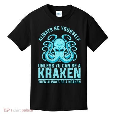 Always Be A Kraken Funny Crypto Kids T-Shirt