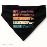 Accountant Bookkeeper Accounting Crunching Numbers Funny Cool Gift USA-Made Doggie Bandana thumb 0