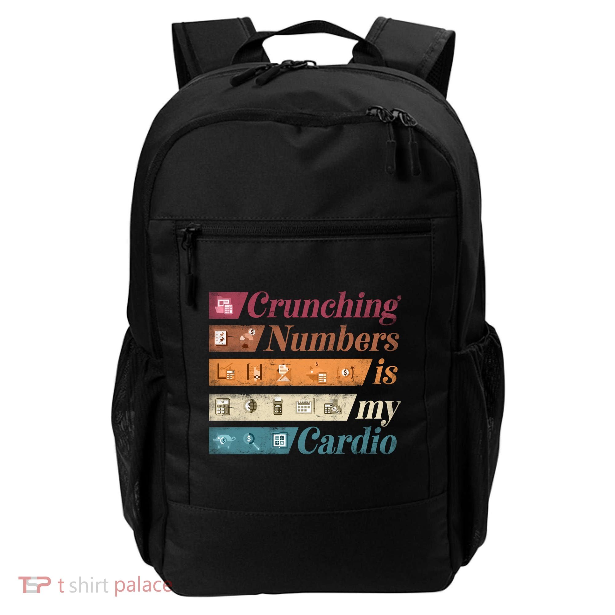 Accountant Bookkeeper Accounting Crunching Numbers Funny Cool Gift Backpack