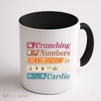 Accountant Bookkeeper Accounting Crunching Numbers Funny Cool Gift Coffee Mug thumb 1