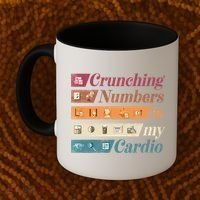 Accountant Bookkeeper Accounting Crunching Numbers Funny Cool Gift Coffee Mug thumb 2