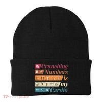 Accountant Bookkeeper Accounting Crunching Numbers Funny Cool Gift Beanie thumb 0