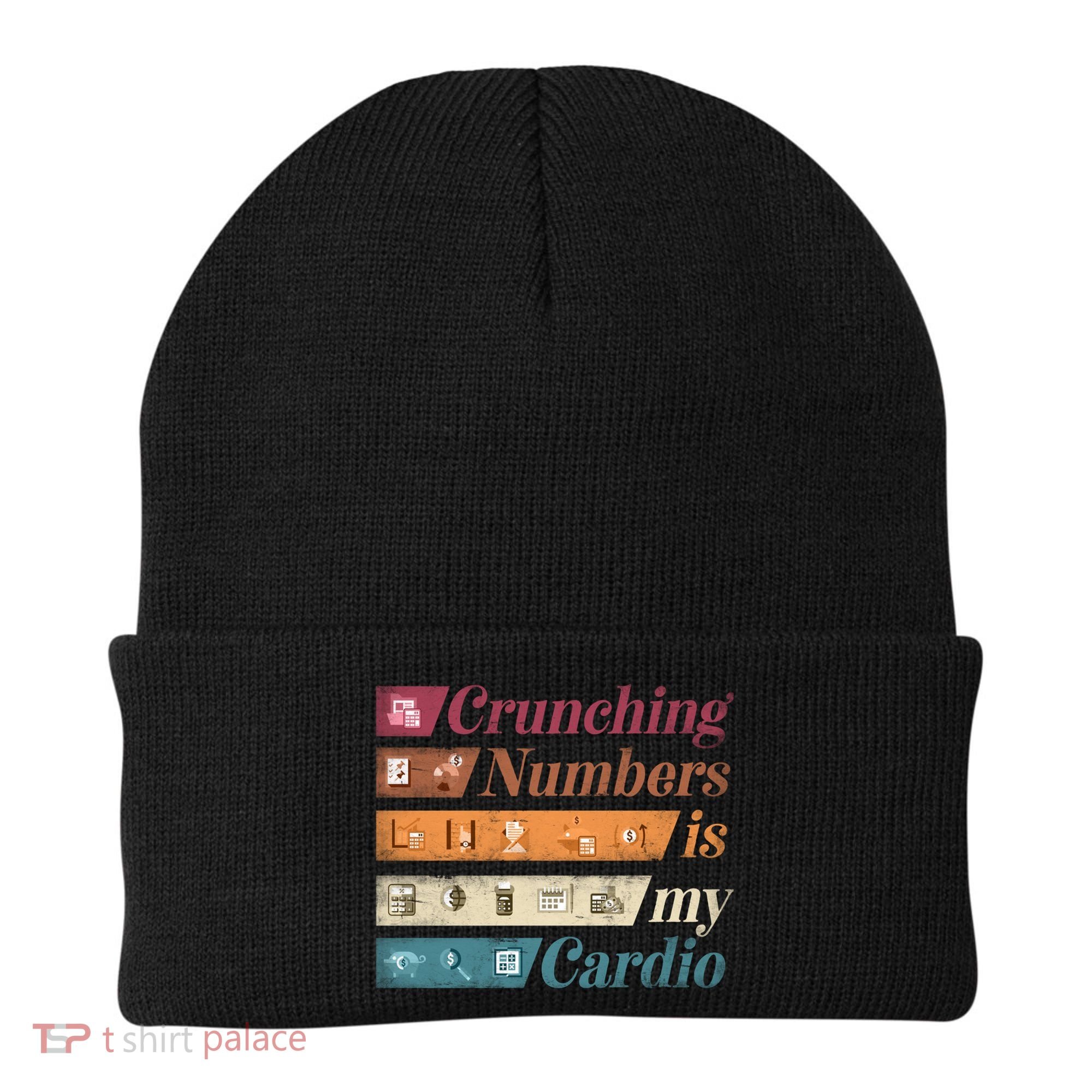 Accountant Bookkeeper Accounting Crunching Numbers Funny Cool Gift Beanie