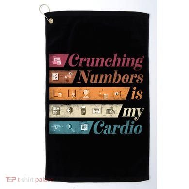 Accountant Bookkeeper Accounting Crunching Numbers Funny Cool Gift Golf Towel